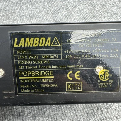 Used TDK Lambda ["Linx MP10674", "MP10674"] Misc Industrial Equipment California US | Davliegogo LLC #1710528