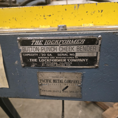 U14857C Used Lockfomer speed notch and cheek bender combination