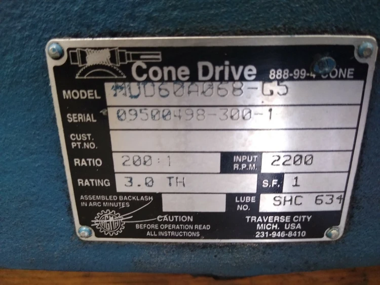 Used CONE DRIVE MUD60A068-G5 Speed Reducers Arizona US | ASSET CONVERSION SPECIALISTS, INC. #319769