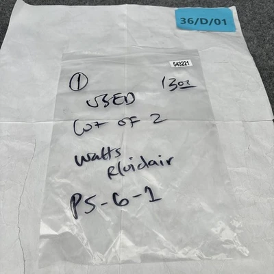 Used Watts PS-6-1 Pressure Switches California US | Davliegogo LLC #1705449