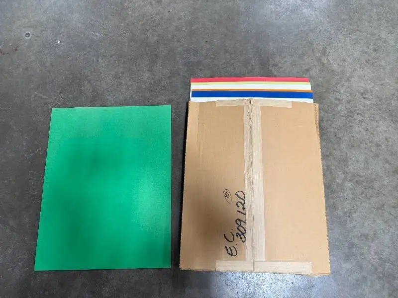 Assorted Colored Poster Board Sheets