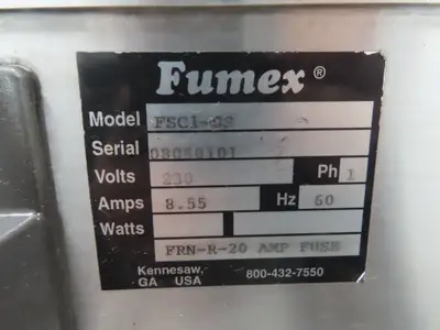 Fmex FSC1-SS Industrial Air Filtration Stainless Steel Dust Collector 230V 1Ph