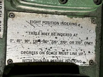 36" X 48" GIDDINGS & LEWIS AIR LIFT ROTARY TABLE: STOCK #23587