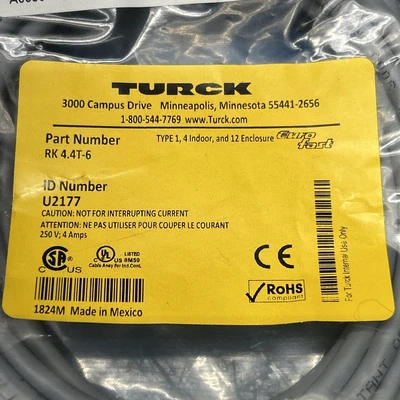 NEW Turck RK 4.4T-6
