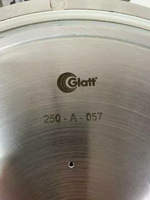 USED GLATT STAINLESS STEEL 250-A-057 FLUID BED SYSTEM POWDER DISPENSER