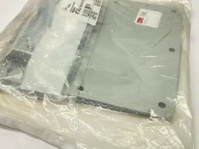 F66LP | Hoffman  Closure Plate Hinged-Cover Lay-In Wireway 6" x 6" Gray Steel - New