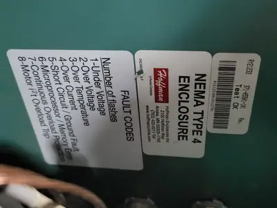 Control Panel w/ 2.0 KVA Transformer C2S7FY, 40A, 600V Disconnect Switch