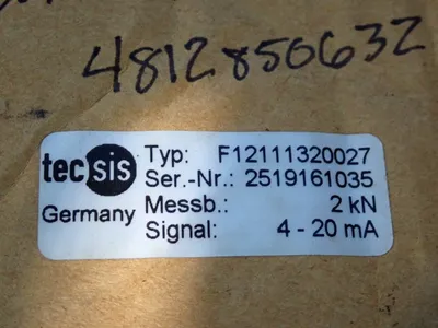 New | in-Stock TECSIS F12111320027 Transducers Ohio US | HGR 24 #1150625