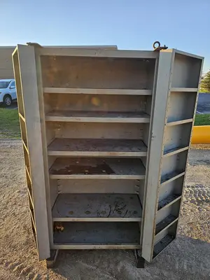 Heavy Duty 38" x 24" x 71" T Steel Storage Cabinet, 5 Shelves & Door Storage