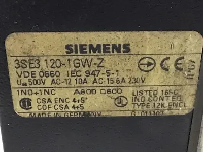 USED SIEMENS 3SE3 120-1GW-Z