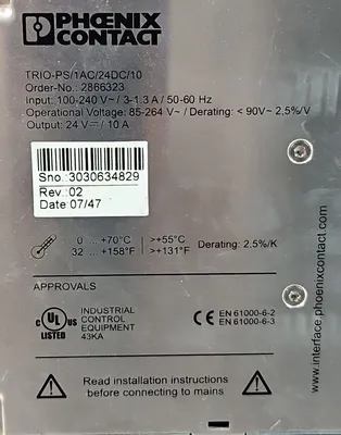 Phoenix Contact TRIO-PS/1AC/24DC/10 Switching Power Supply - 2866323 4C-18