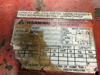 Used NISSAN F04D40V Misc Forklifts Ohio US | HGR 24 #1469583