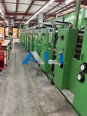 Used RDP RDP 260 10 Color Scratch Off Press 22” x 26 ½” web width Web-fed press California US | Asset Liquidity International #1251345