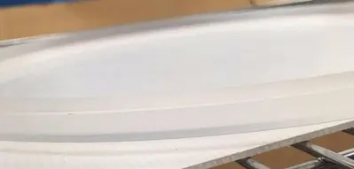 Veeco RF 350 or RF 1201 Quartz liner with quartz ring