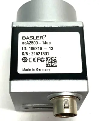 USED BASLER ACE CLASSIC USB 3.0 AREA SCAN CAMERA 14FPS AT 5MP