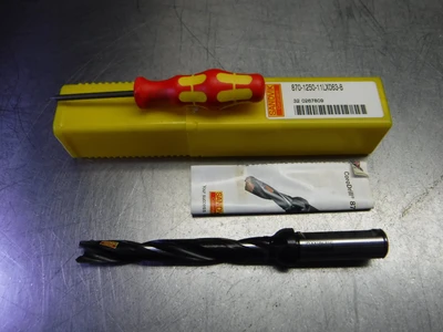 Sandvik 0.508" Coolant Thru Indexable Drill 870-1250-11LX063-8 (LOC1100B)