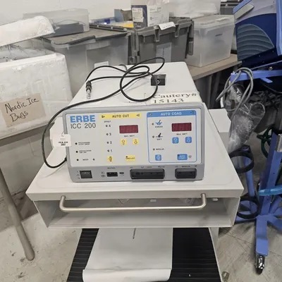 Used Erbe Erbe ICC 200 ESU w/ Foot Pedal & Power Cord , Cart Electrosurgical / Cautery Texas US | PT Medical Technologies #1458799