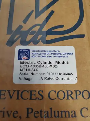 USED Industrial Cylinder Corporation EC3X-1005B-450-MS2-MT1M-34X