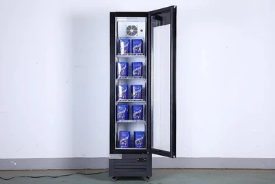 168-0028 AC SDGR 15''N Single Glass Door Self Contained Cooler