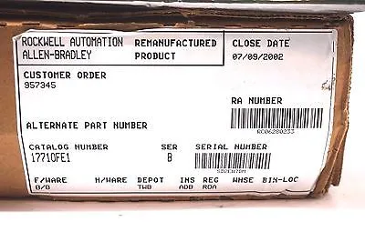 REPAIRED ALLEN BRADLEY 1771-OFE1 OUTPUT MODULE SER.B 1771OFE1