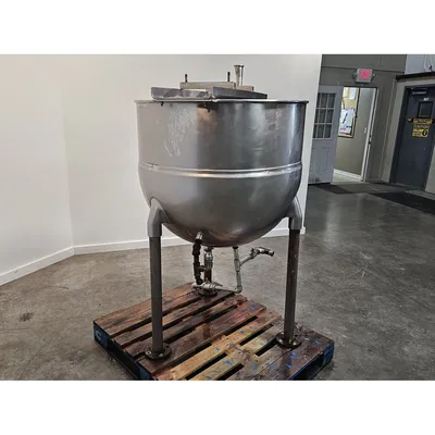 Used 100 Gallon Stainless Steel Jacketed Kettle