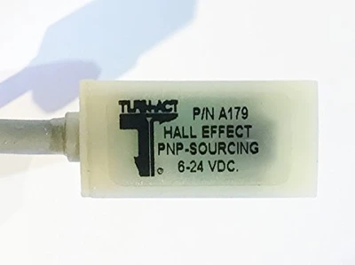 Turn-Act A179 Hall Effect Switch Sensor for Air Cylinder, PNP Sourcing, 6-24 VDC [New]