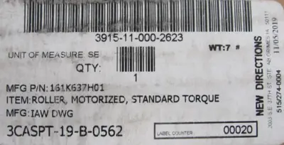 NEW MOELLER PM486FS-15-328-D-024-JX-C040-0S POWER ROLLER 161K637H01