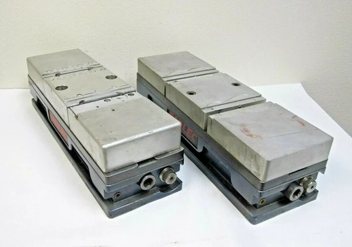 Lot of 2 PARLEC Precision Milling Vises 6” Double Station CNC Vise Aluminum Jaws