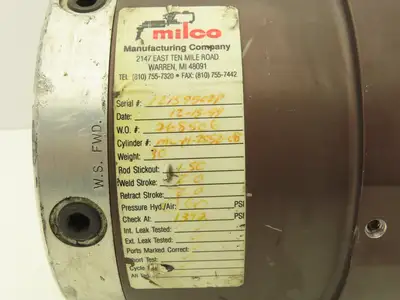 Used MILCO _UNKNOWN_ Pneumatic Cylinders | Arrow Industrial #612234