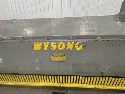 8' X 3/16" WYSONG MODEL #796 MECHANICAL POWER SQUARING SHEAR WITH BACK GAUGE: STOCK #23634