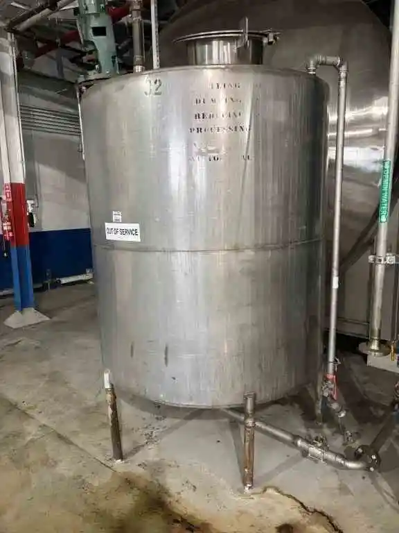 1000 gal stainless steel mix tank