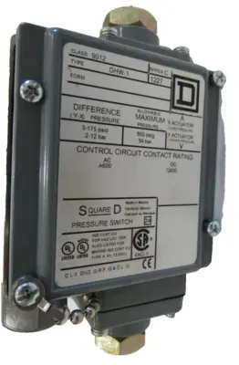 NEW SQUARE D 9012GHW-1 PRESSURE SWITCH SERIES C 9012GHW1