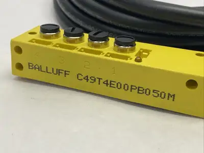 C49T4E00PB050M | Balluff  4-Port Junction Box 5m Cable - New Other
