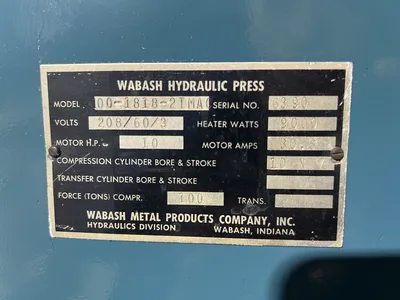 USED 1979 WABASH WABASH 100-1818-2TMAC PRESS