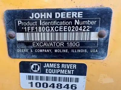 Used 2014 DEERE 180G LC Crawler Excavators North Carolina US | Southeastern Equipment Corp #1467755