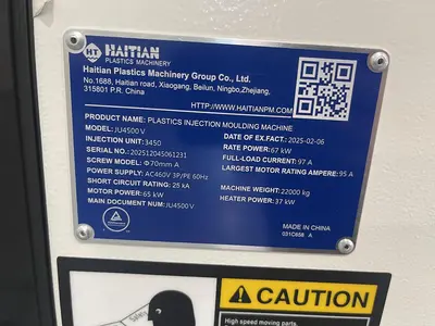 New | in-Stock 2025 HAITIAN JUV 4500/3450 Injection Molding Machines Massachusetts US | Absolute Machinery #1327844