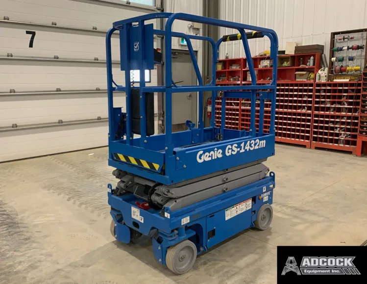 New | in-Stock 2026 GENIE GS-1432M E-DRIVE SCISSOR LIFT Scissor Lifters Alberta CA | Adcock Equipment #1417630