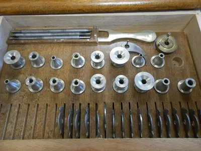 1419-385 Antique Topping Tool/Gearwheel Cutting Machine/Jeweler’s Lathe – Circa 1860