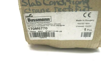 NEW BUSSMANN 170M6770 CERAMIC FUSES 600V 1800AMP