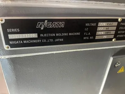 New | in-Stock 2025 NIIGATA MD 200S8000 I6.5 Injection Molding Machines Massachusetts US | Absolute Machinery #1543148