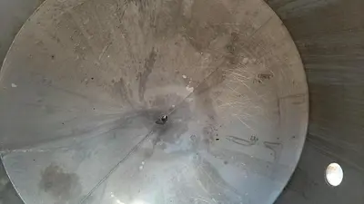 Tank, 2,750 Gallon, Stainless Steel, 7’6” X 8', Agitated, Cone Bottom #S745319