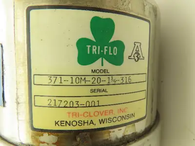 Tri-Clover 371-10M-20-1 1/2-316 Tri-Flo Pneumatic Air Throttling Valve 1-1/2"