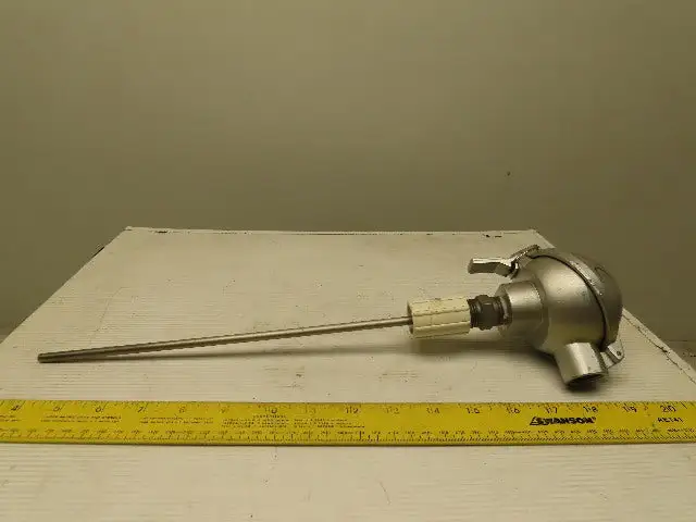 Omega TX250 Two Wire T/C Thermocouple Transmitter W/Housing & 10" probe