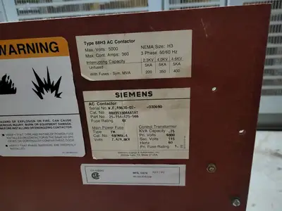 Used SIEMENS 88H3533044A1AT Switchgears British Columbia CA | Lenmark #240634
