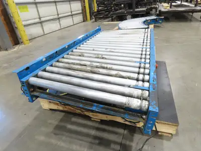 Hytrol 190E24EZ 30"x 5' Accumulation Roller Conveyor 27"BF 24V EZLogic Zones
