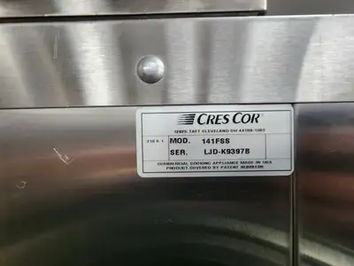 Used Cres-Cor Used Cres Cor 0071 090 ACB & 141FSS Roast & Hold Cabinet 220V Hot Food Warming, Holding, & Transport Cabinets Illinois US | Falcon Restaurant Supply #1376675