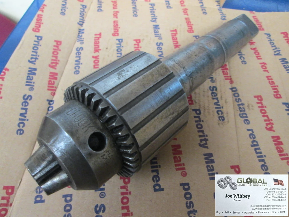 Jacbos No.3A 1/8"-5/8" Capacity Heavy Duty Ball Bearing Chuck W/MT#4 Taper