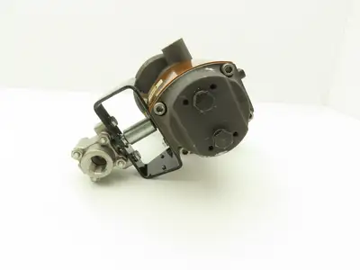 Flowserve 10I9 39 SZMS24A P BC R6 Pneumatic Actuator with 1/2"NPT SS Ball Valve