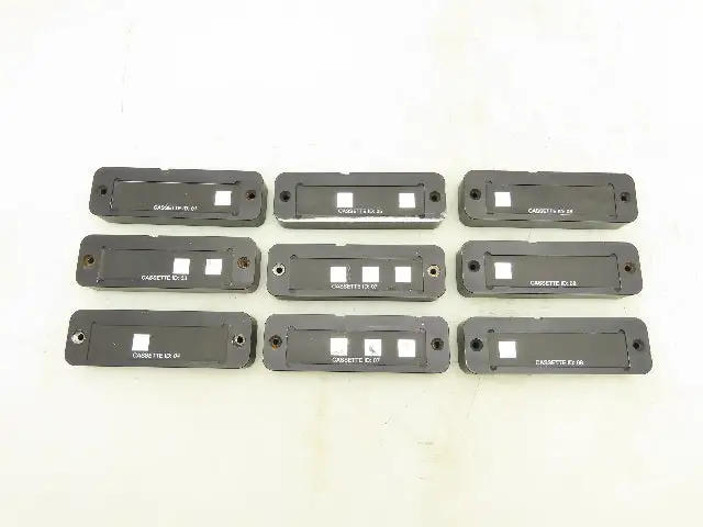 Lincoln Barcode Laser Id Cassette Solid Aluminum ID Set 01 03 04 05 07 08