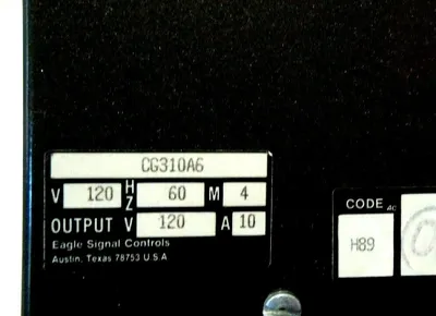 NEW EAGLE SIGNAL CG310A6 TIMER 10 SECONDS
